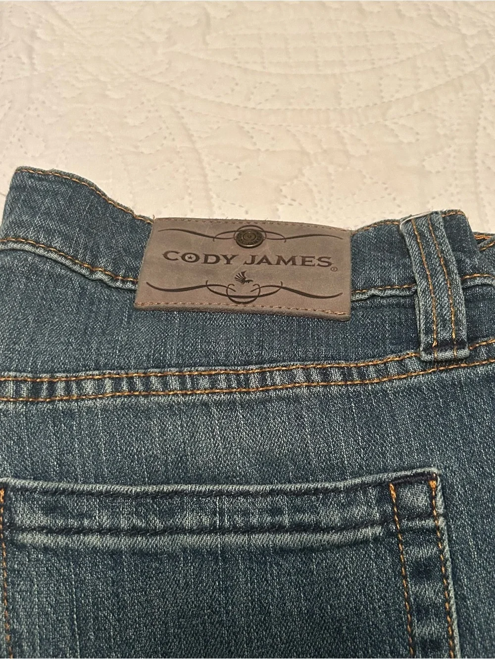 Cody James Slim Straight Jeans in Denim Blue